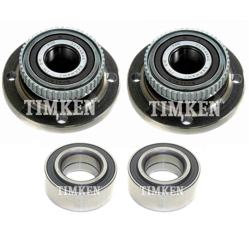 BMW Wheel Bearing and Hub Assembly Kit - Front and Rear 33412220987 - Timken 2877523KIT